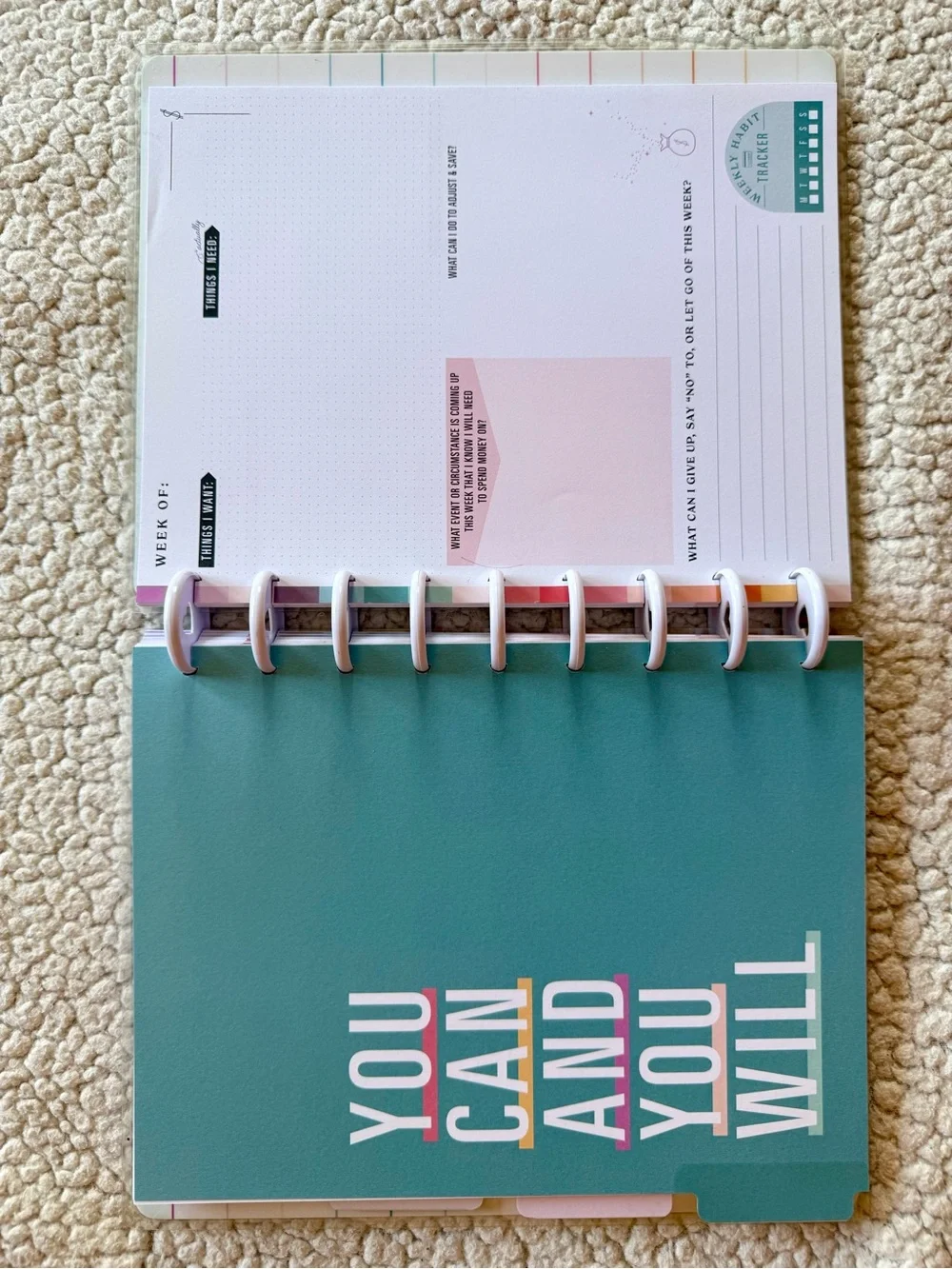 The Happy Planner Reflect & Grow Budget Guided Journal Finance Planner
